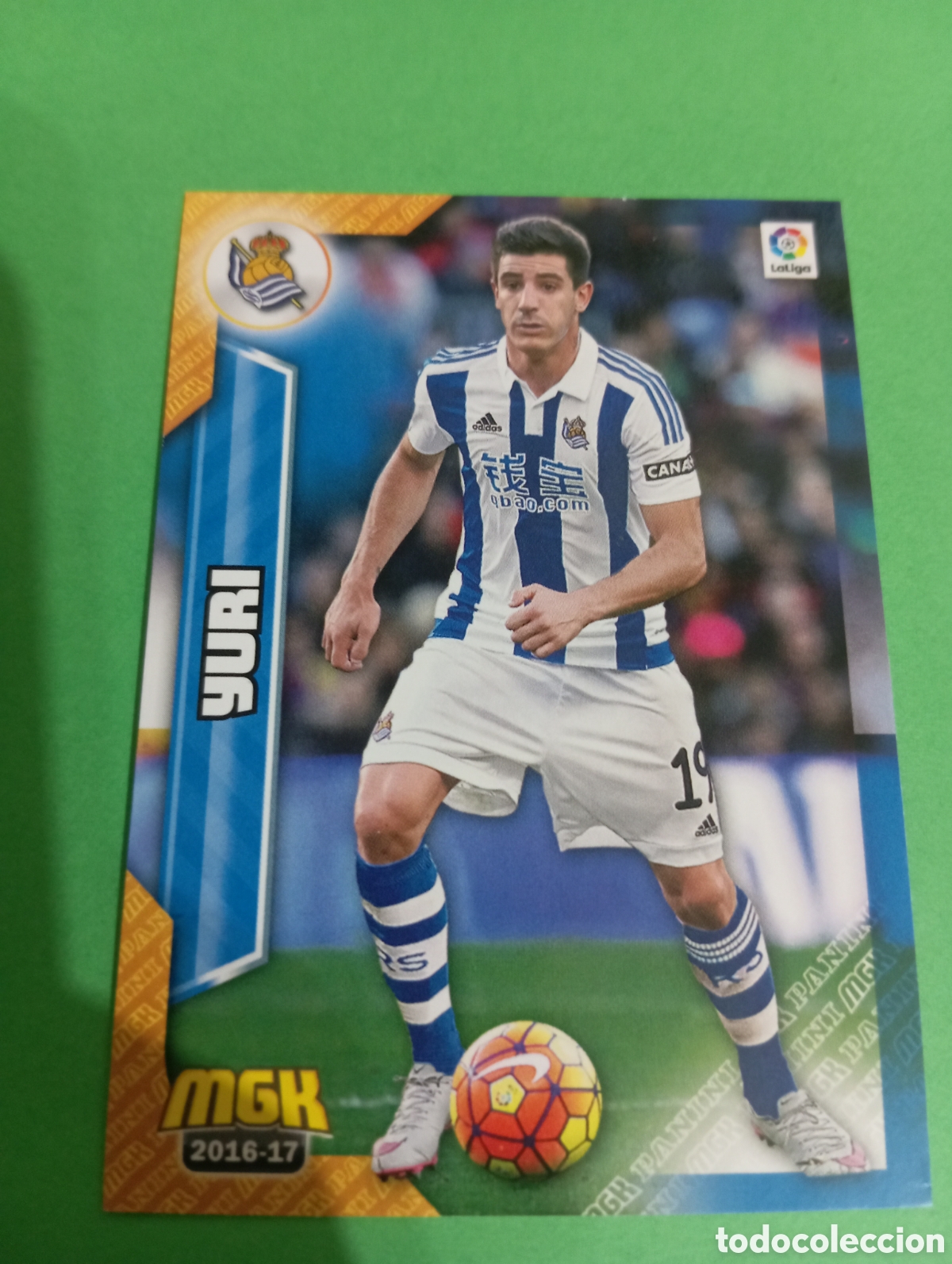 Figurine di Calcio: Yuri Real Sociedad n&deg;415 / PANINI MEGACRACKS 2016/2017