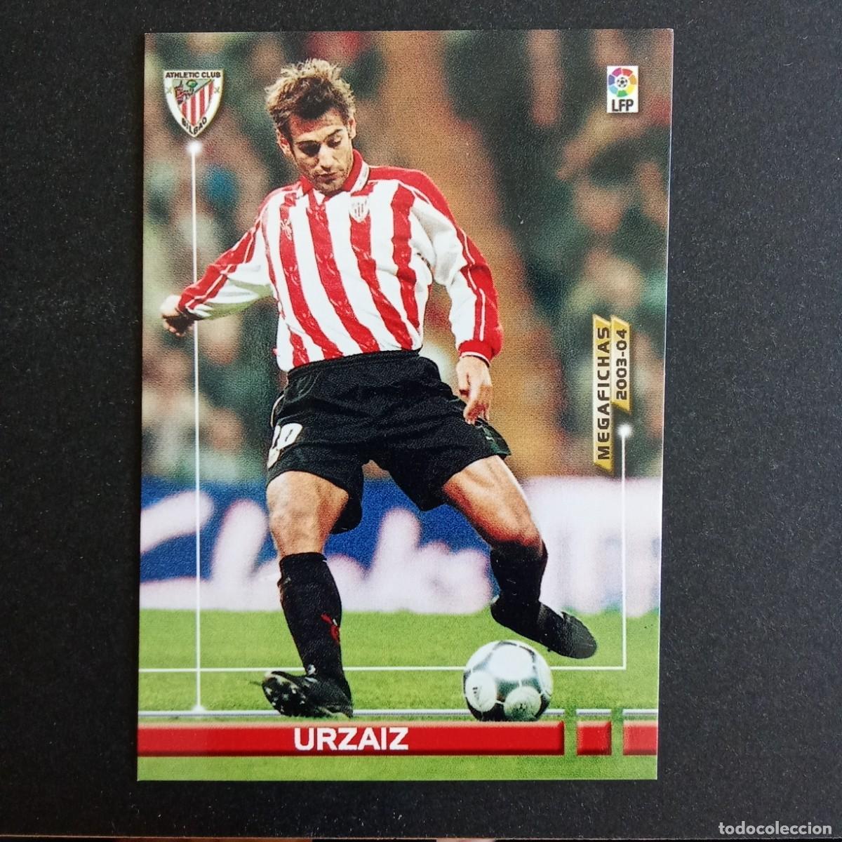 Figurine di Calcio: 35 URZAIZ ATHLETIC BILBAO LIGA 2003 2004 03 04 MEGAFICHAS PANINI - VERSION DEBUT 2 LINEAS