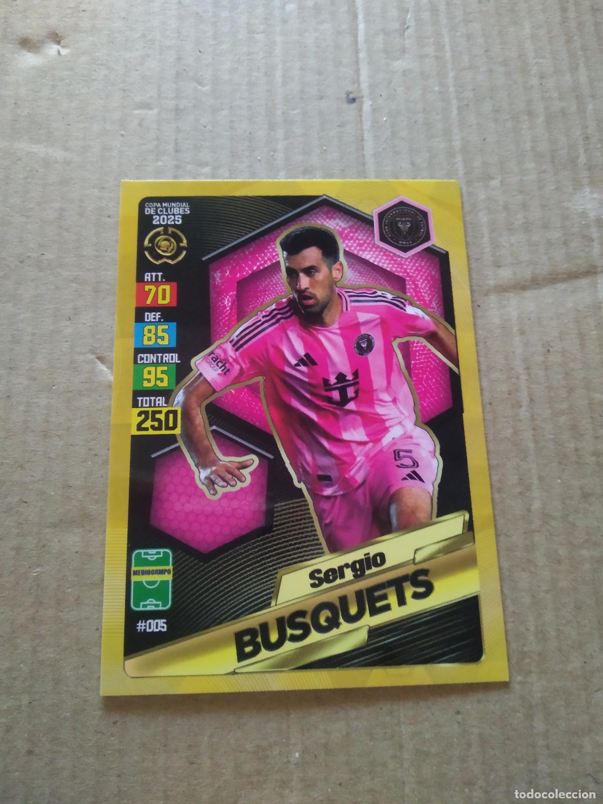 Cromos de Futebol: 5 BUSQUETS INTER MIAMI CROMO FUTBOL GOL PUBLICACIONES MUNDIAL DE CLUBES 2025