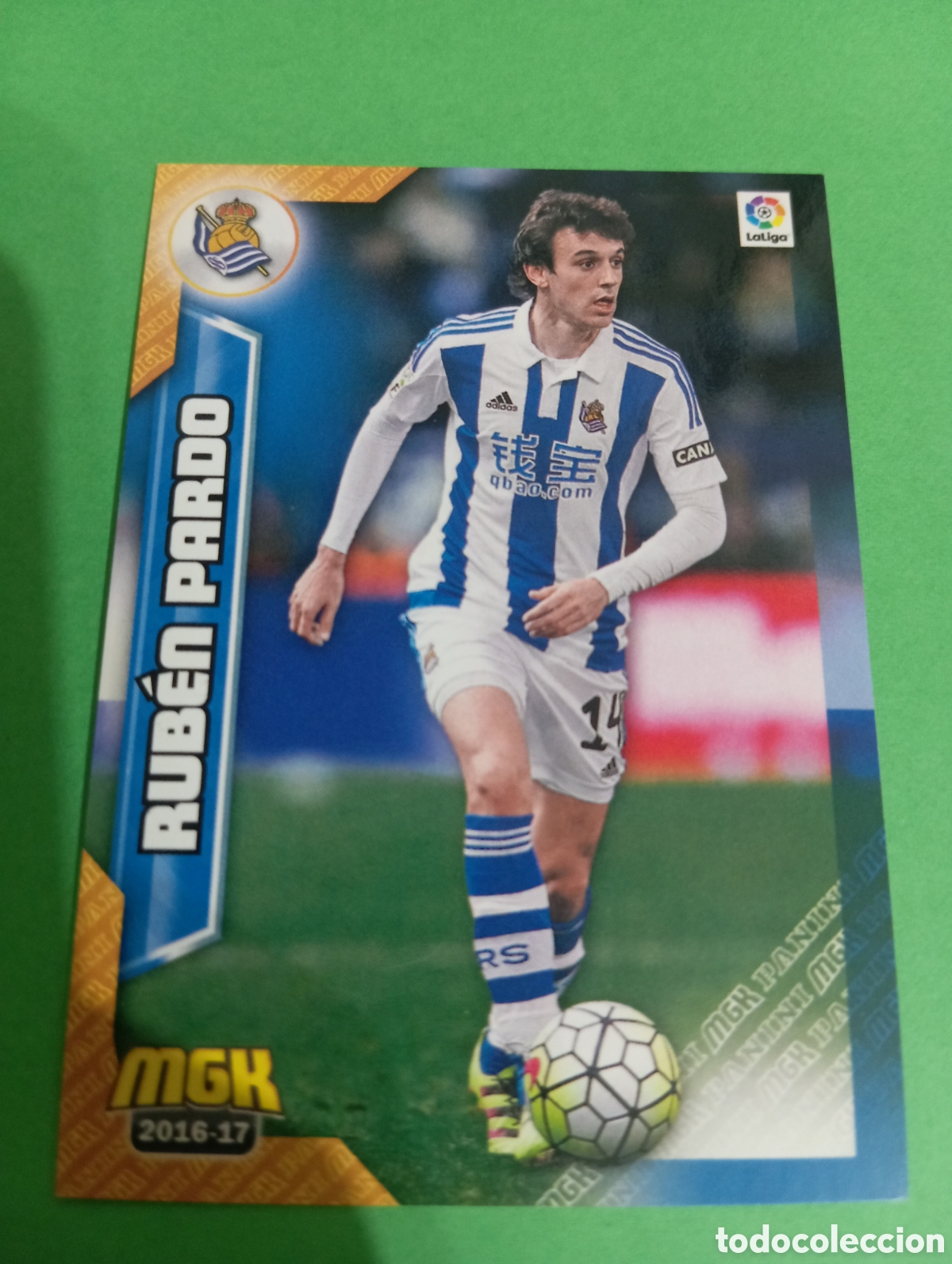 Cromos de Futebol: Rub&eacute;n Pardo Real Sociedad n&deg;419 / PANINI MEGACRACKS 2016/2017