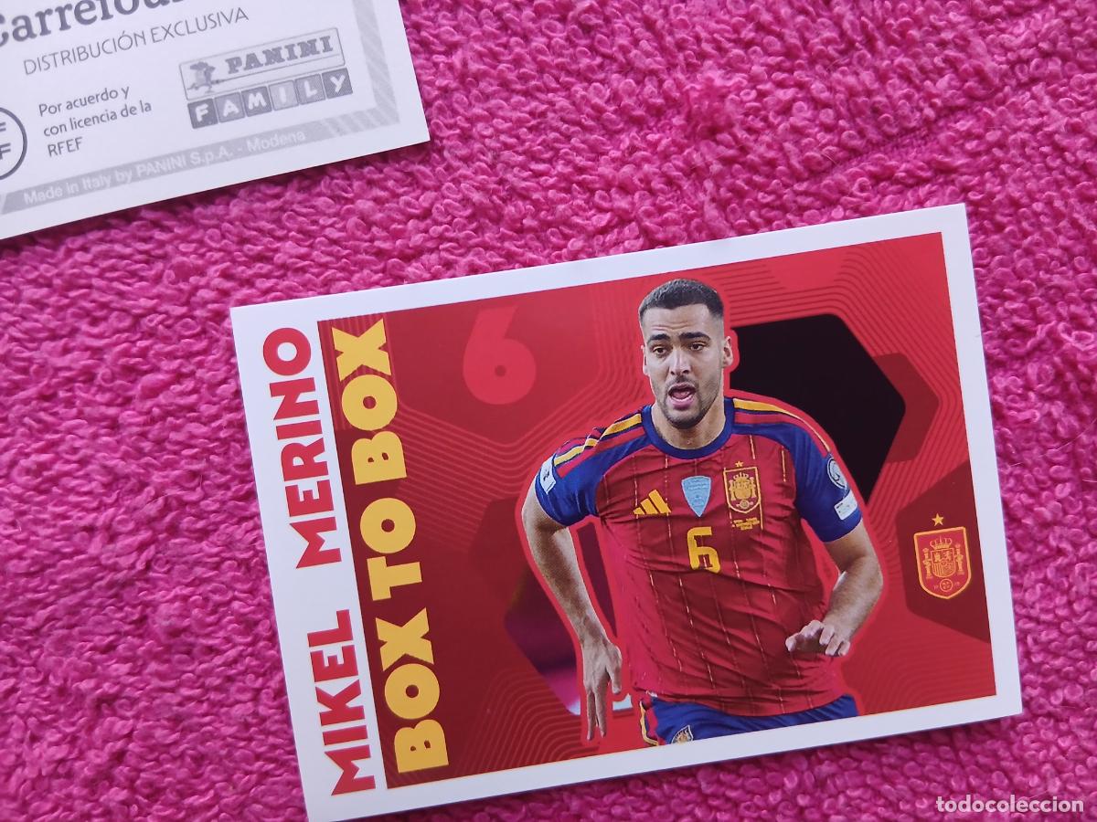Cromos de f&uacute;tbol: espa&ntilde;a 2026 70 mikel merino selecci&oacute;n espa&ntilde;ola panini carrefour family mundial de futbol
