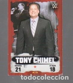 Cromos de f&uacute;tbol: CROMOS DE TOPPS SLAM ATTAX Y LUCHA LIGRE TONY CHIMEL NO 170
