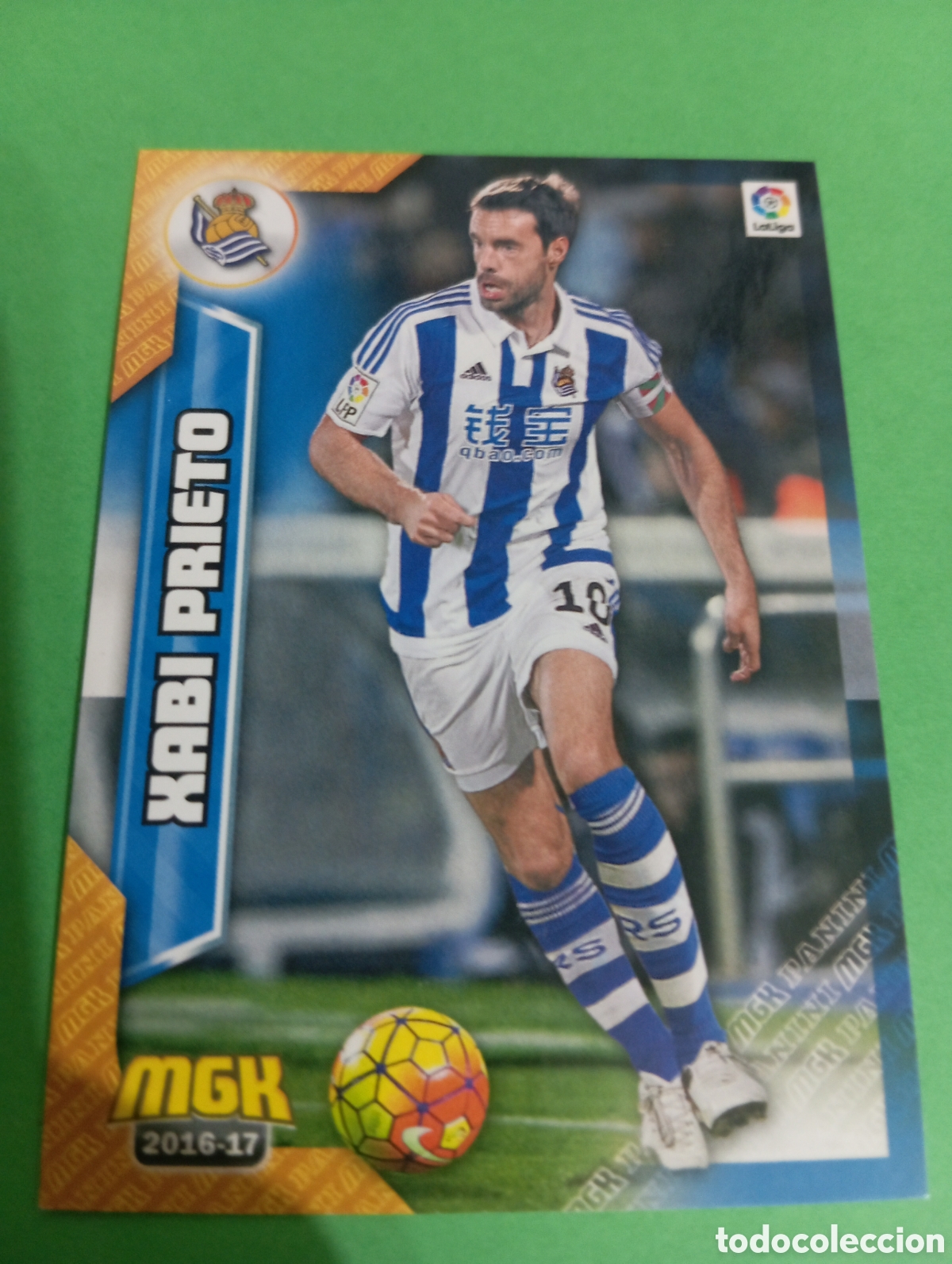 Cromos de f&uacute;tbol: Xabi Prieto Real Sociedad n&deg;420 / PANINI MEGACRACKS 2016/2017