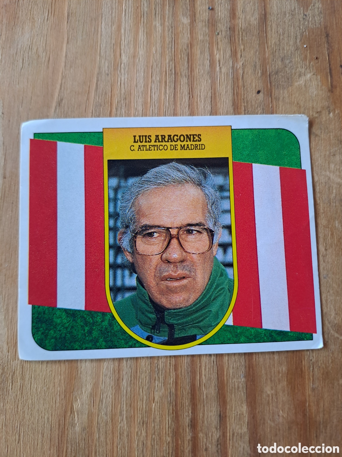 Cromos de f&uacute;tbol: LIGA ESTE 91-92 &mdash; LUIS ARAGON&Eacute;S ATL&Eacute;TICO MADRID &mdash; SIN PEGAR Cromo original de Ediciones Este