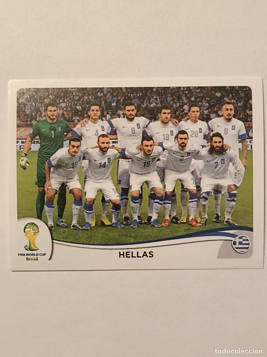 Cromos de f&uacute;tbol: #204 ALINEACION (GRECIA) MUNDIAL BRASIL 2014 PANINI