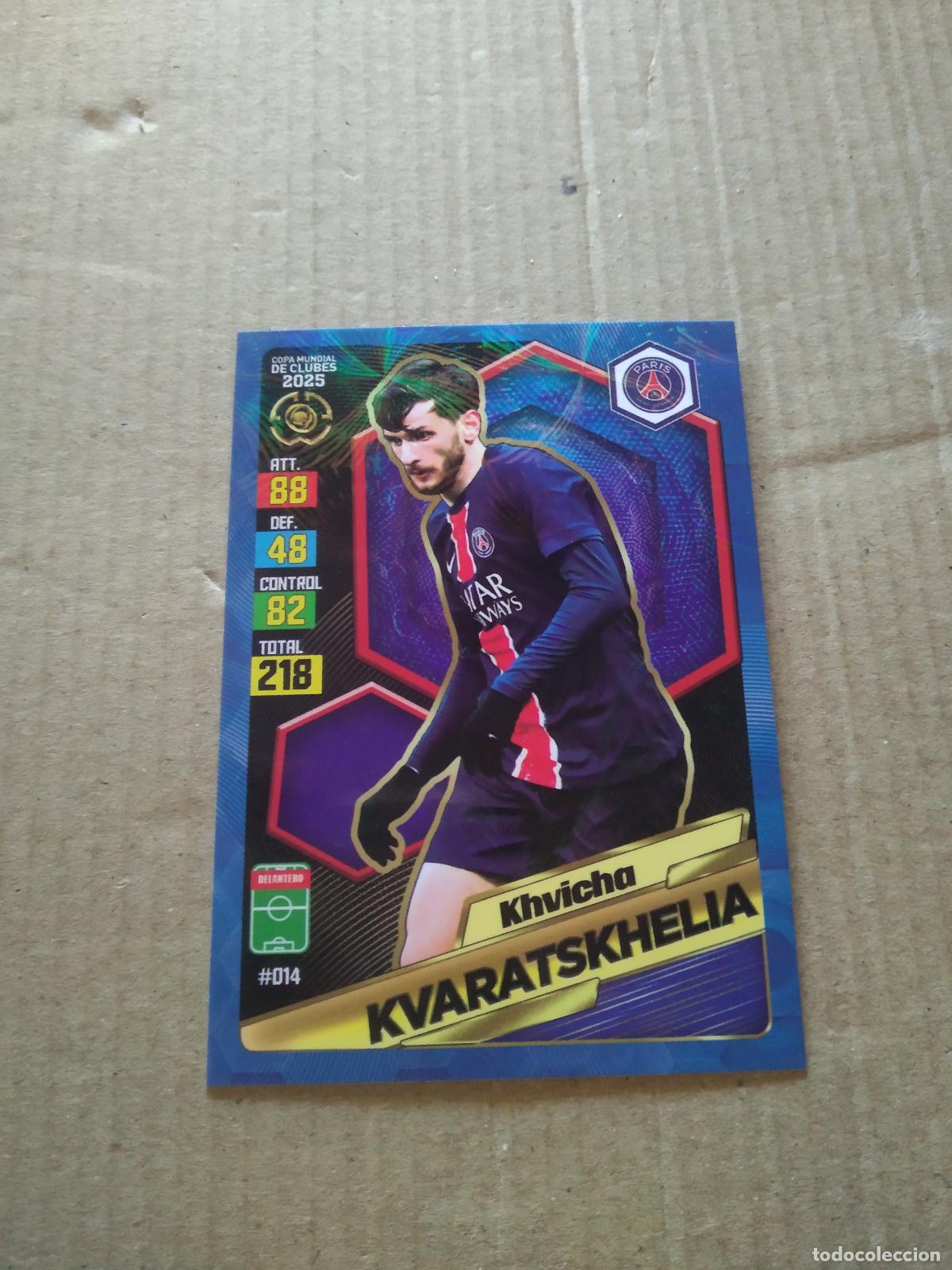 Cromos de f&uacute;tbol: 14 KVARATSKHELIA PARIS SAINT GERMAIN PSG CROMO FUTBOL GOL PUBLICACIONES MUNDIAL DE CLUBES 2025