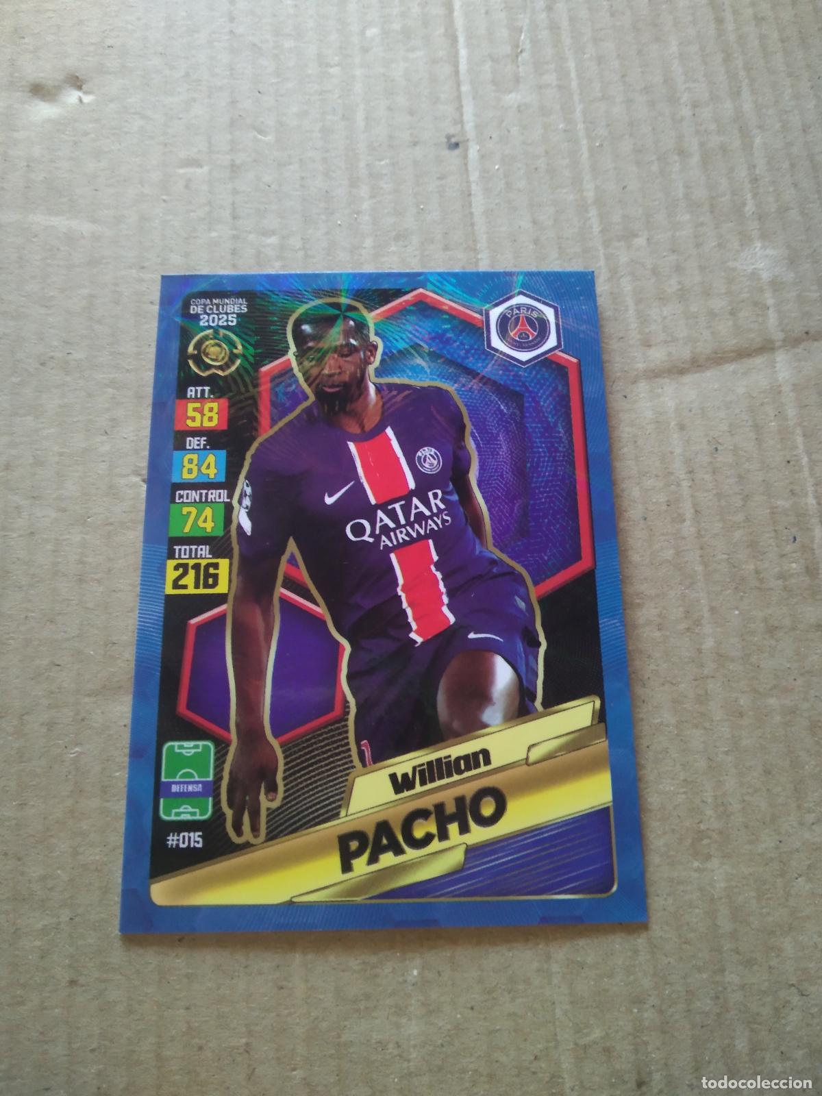 Cromos de f&uacute;tbol: 15 WILLIAM PACHO PARIS SAINT GERMAIN PSG CROMO FUTBOL GOL PUBLICACIONES MUNDIAL DE CLUBES 2025