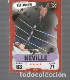 Fu&szlig;ball-Sticker: CROMOS DE TOPPS SLAM ATTAX Y LUCHA LIGRE NEVILLE NO 81