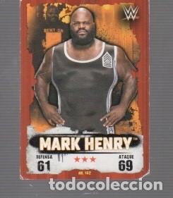 Fu&szlig;ball-Sticker: CROMOS DE TOPPS SLAM ATTAX TAKEQVER MARK HENRY LUCHA LIGRE N&ordm; NO. 142