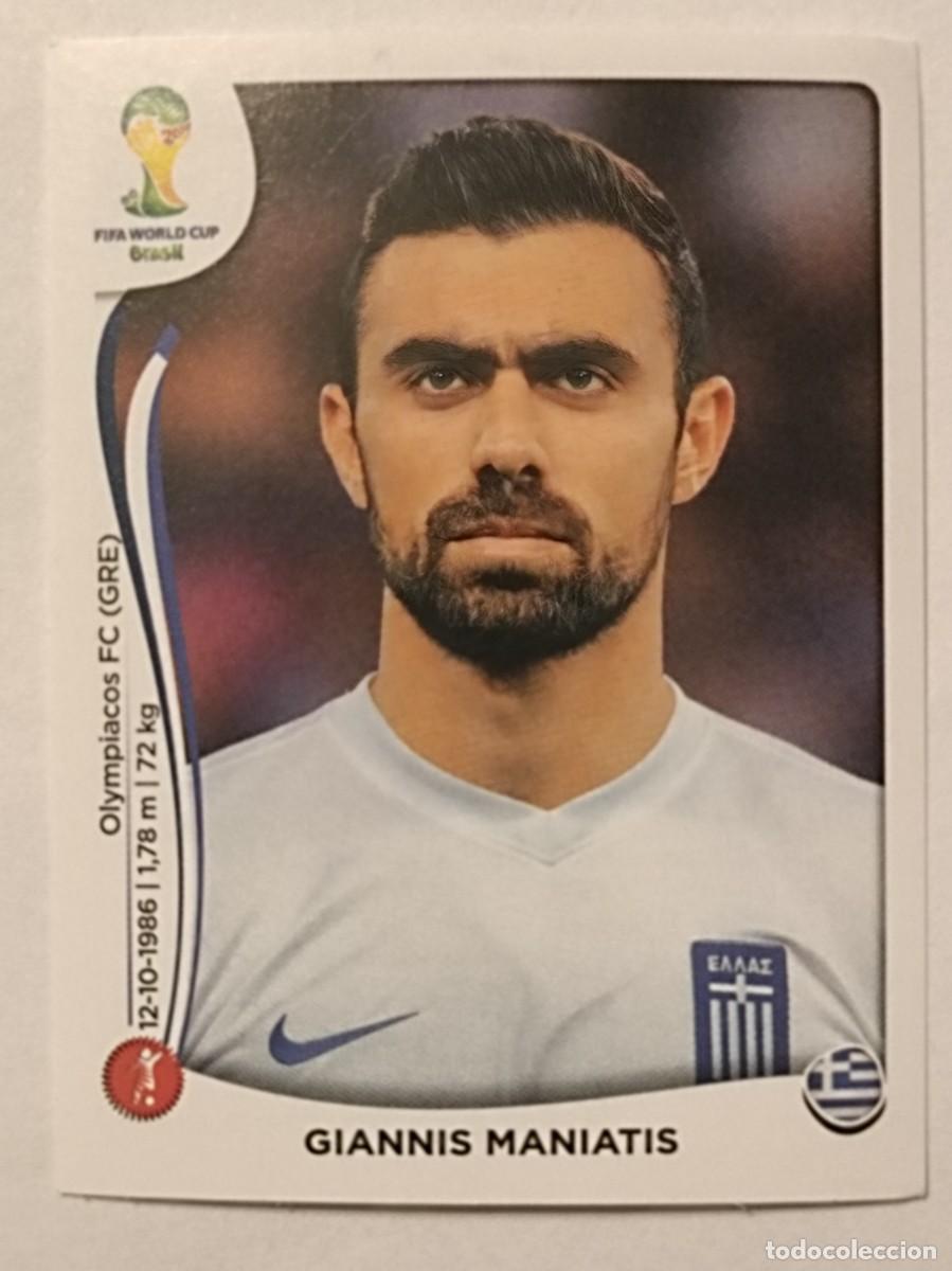 Fu&szlig;ball-Sticker: #208 MANIATIS (GRECIA) MUNDIAL BRASIL 2014 PANINI