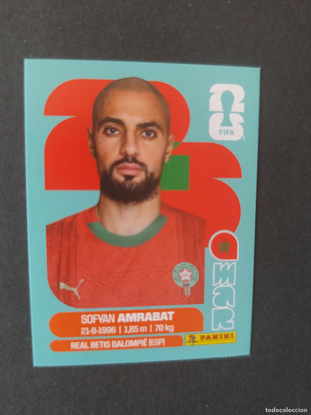 Fu&szlig;ball-Sticker: MAR10 SOFYAN AMRABAT 10 MARRUECOS MUNDIAL FIFA WORLD CUP 2026 STICKER PANINI SIN PEGAR