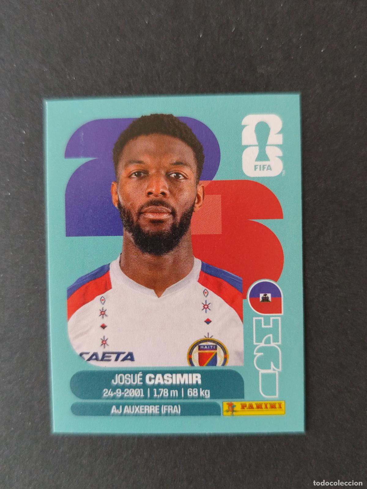 Fu&szlig;ball-Sticker: HAI16 JOSUE CASIMIR 16 HAIT&Iacute; MUNDIAL FIFA WORLD CUP 2026 STICKER PANINI SIN PEGAR