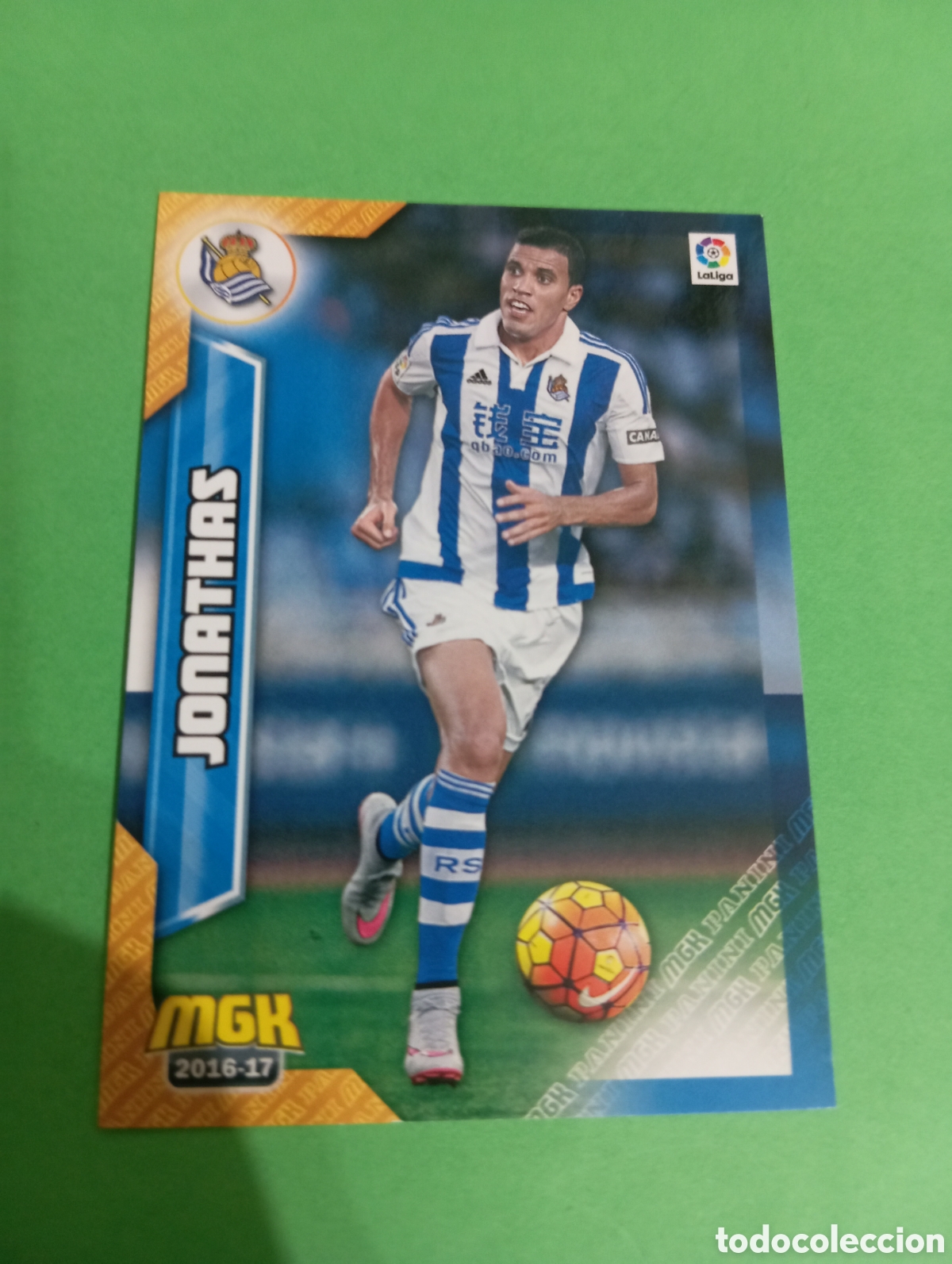 Fu&szlig;ball-Sticker: Jonathas Real Sociedad n&deg;425 / PANINI MEGACRACKS 2016/2017