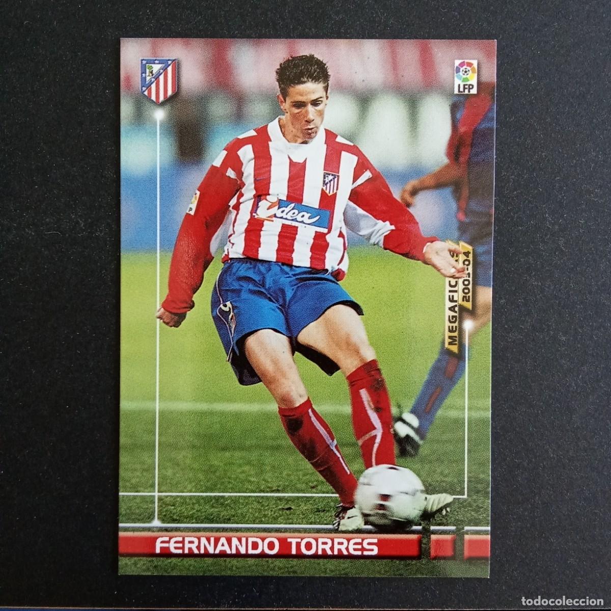 Cromos de f&uacute;tbol: 54 FERNANDO TORRES ATLETICO MADRID LIGA 2003 2004 03 04 MEGAFICHAS PANINI