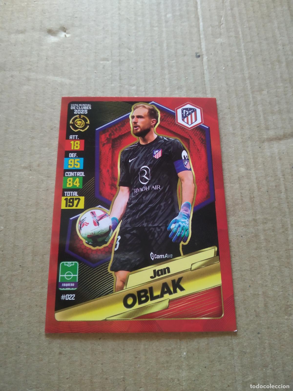 Cromos de f&uacute;tbol: 22 OBLAK ATLETICO DE MADRID CROMO FUTBOL GOL PUBLICACIONES MUNDIAL DE CLUBES 2025
