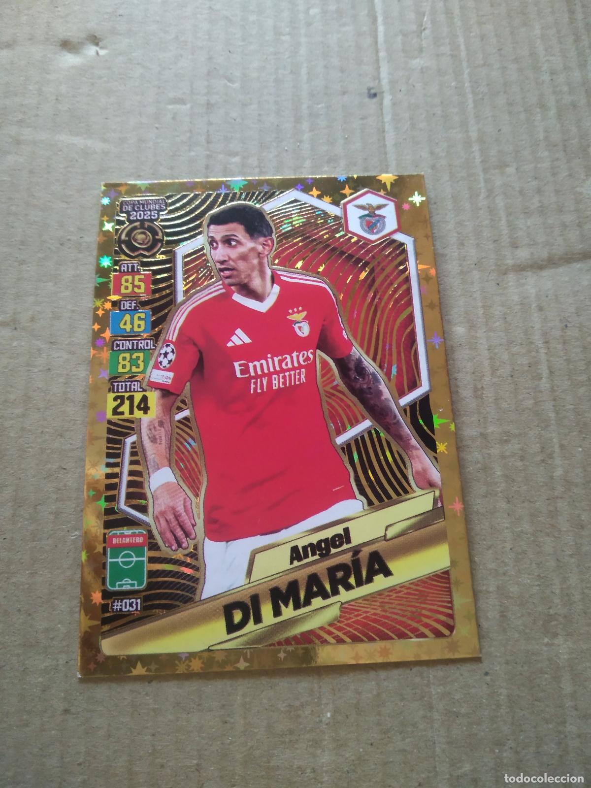 Cromos de f&uacute;tbol: 31 DI MARIA BENFICA CROMO FUTBOL GOL PUBLICACIONES MUNDIAL DE CLUBES 2025