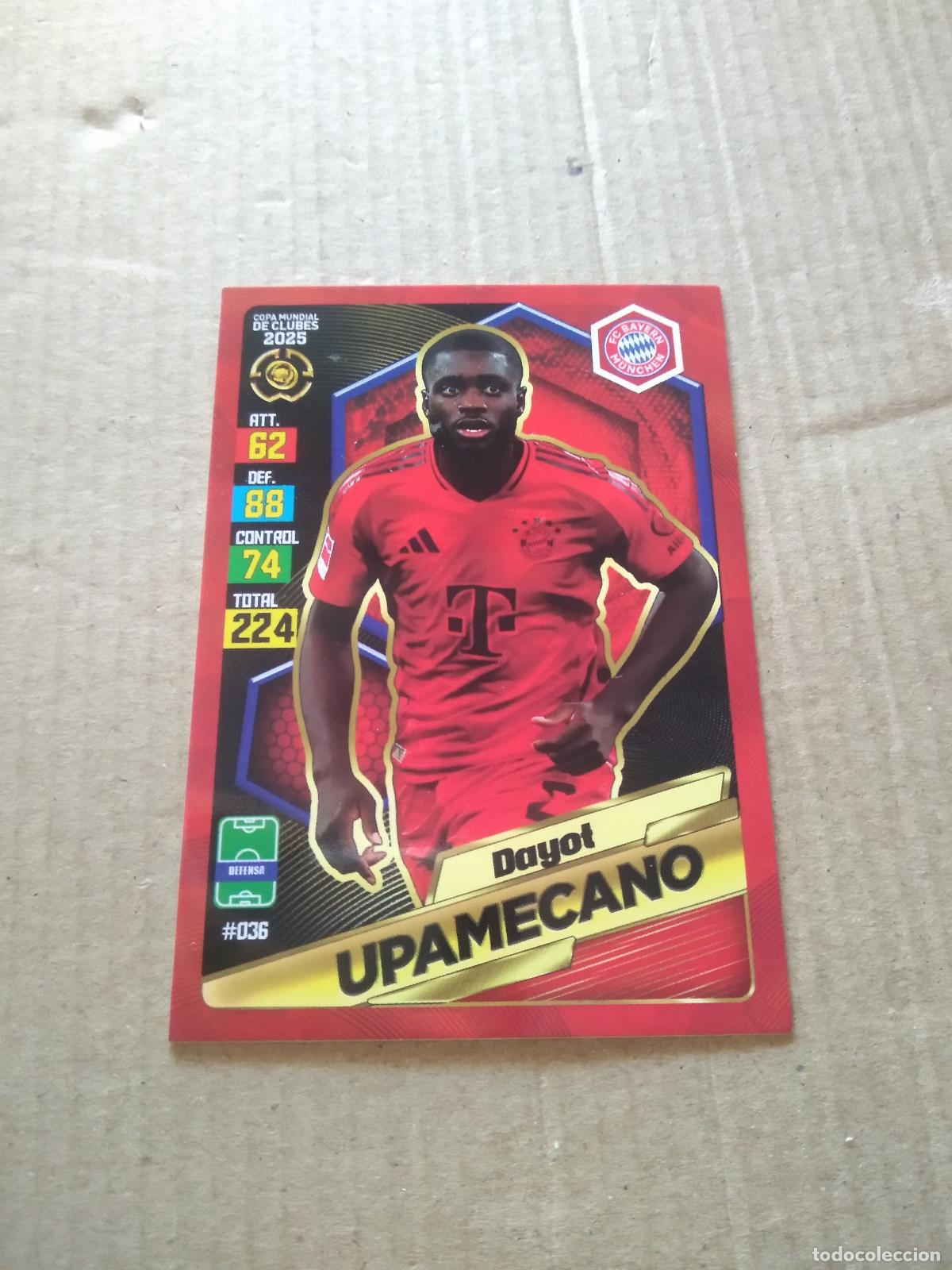 Cromos de f&uacute;tbol: 36 UPAMECANO BAYERN MUNICH CROMO FUTBOL GOL PUBLICACIONES MUNDIAL DE CLUBES 2025