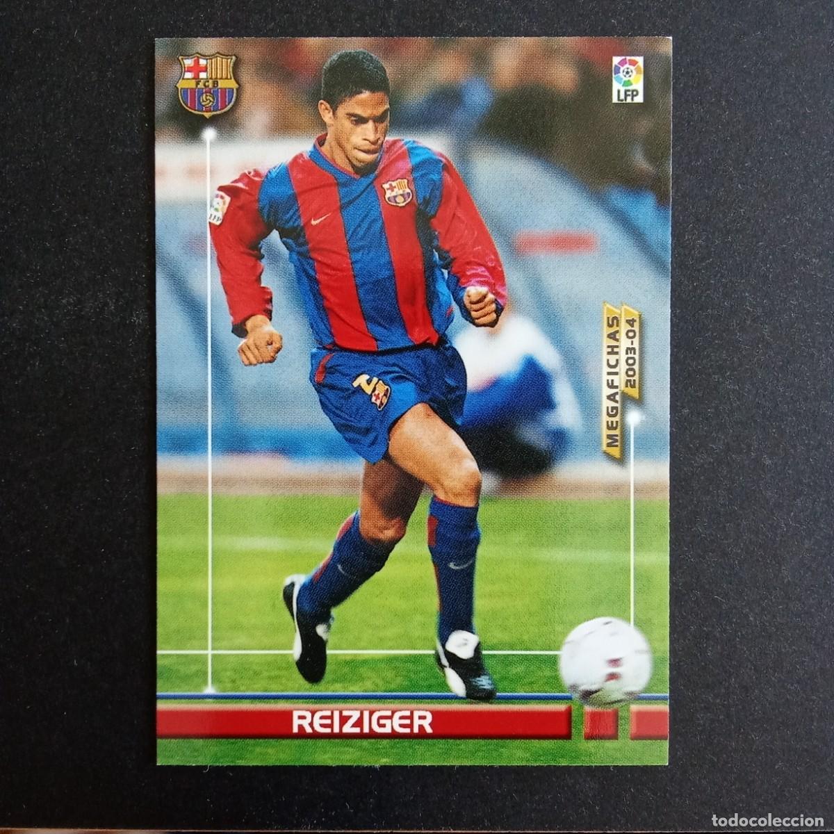 Cromos de f&uacute;tbol: 61 REIZIGER BARCELONA LIGA 2003 2004 03 04 MEGAFICHAS PANINI