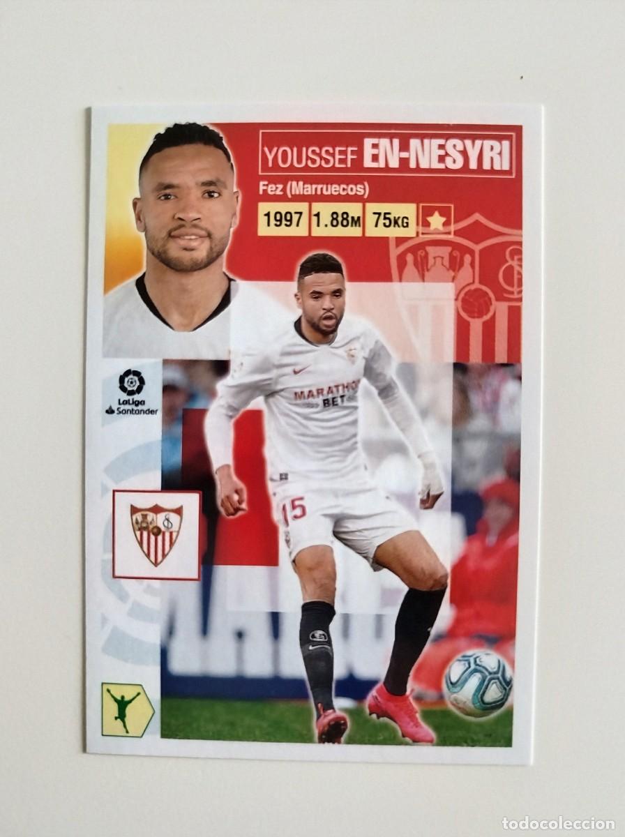 Cromos de f&uacute;tbol: En-Nesyri 16 SIN PEGAR NUNCA PEGADO Sevilla FC Liga Ediciones Este 20 21 / 2020 2021