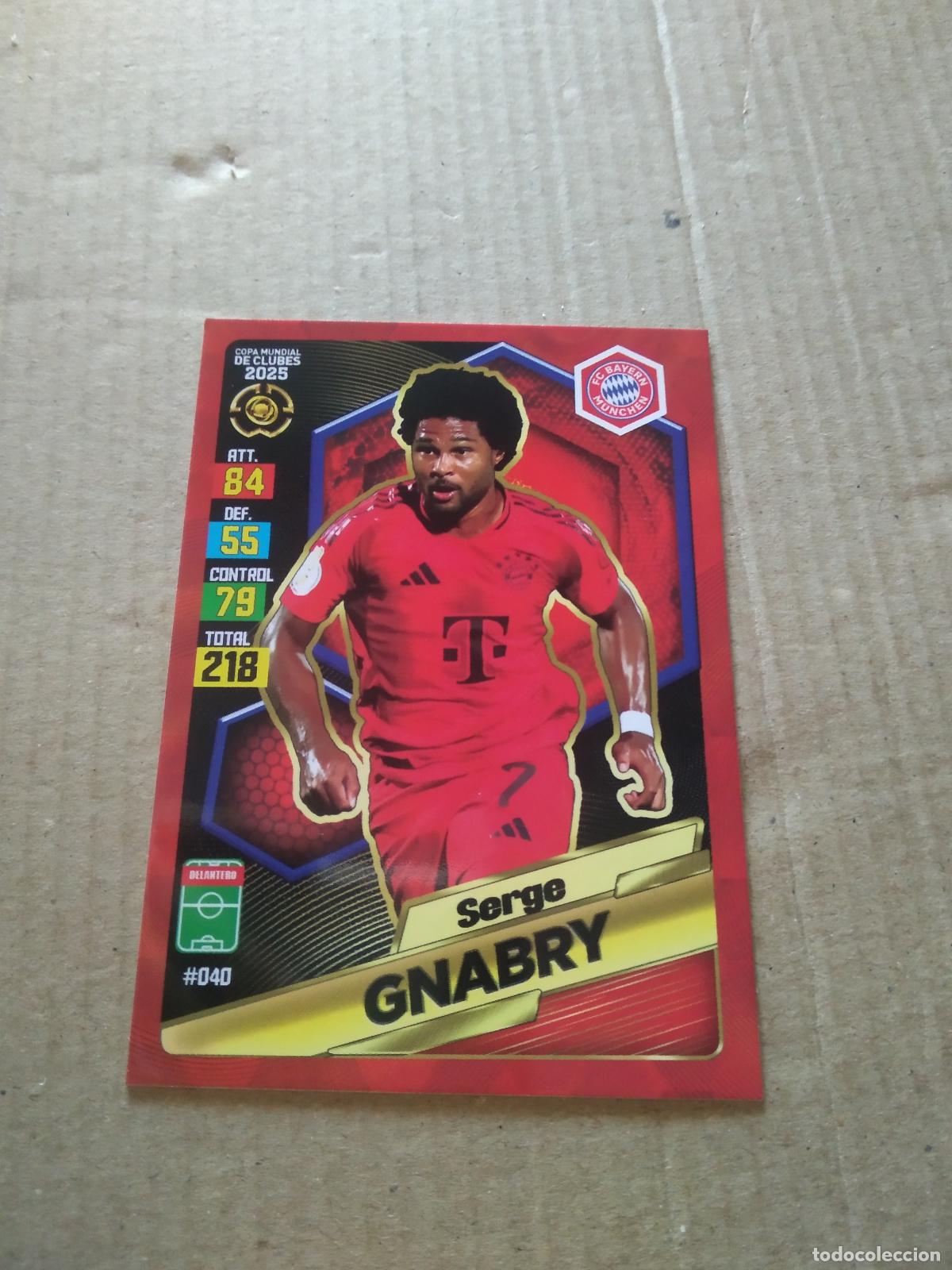Cromos de f&uacute;tbol: 40 GNABRY BAYERN MUNICH CROMO FUTBOL GOL PUBLICACIONES MUNDIAL DE CLUBES 2025