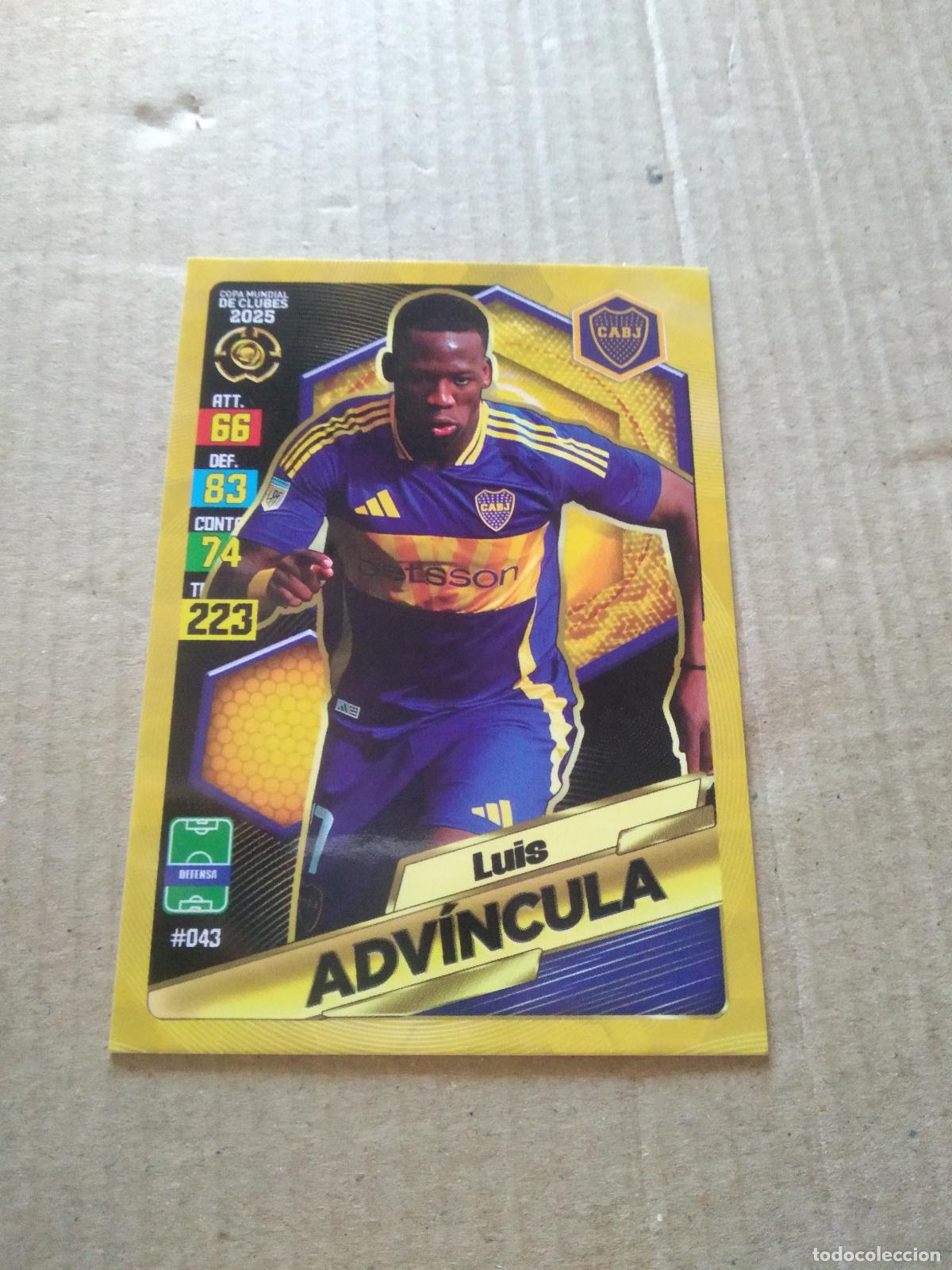 Cromos de f&uacute;tbol: 43 LUIS ADVINCULA BOCA JUNIORS CROMO FUTBOL GOL PUBLICACIONES MUNDIAL DE CLUBES 2025
