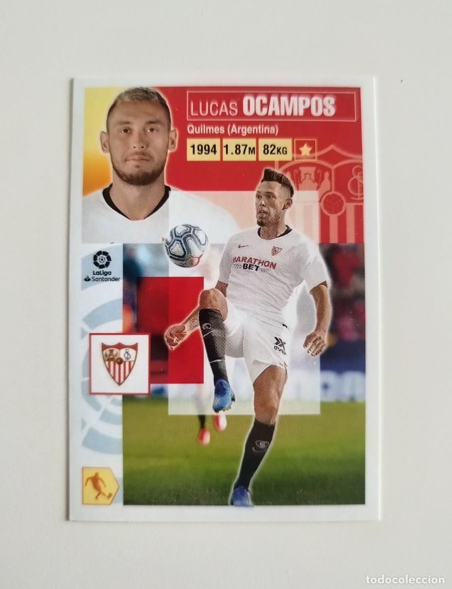 Cromos de f&uacute;tbol: Ocampos 14 SIN PEGAR NUNCA PEGADO Sevilla FC Liga Ediciones Este 20 21 / 2020 2021