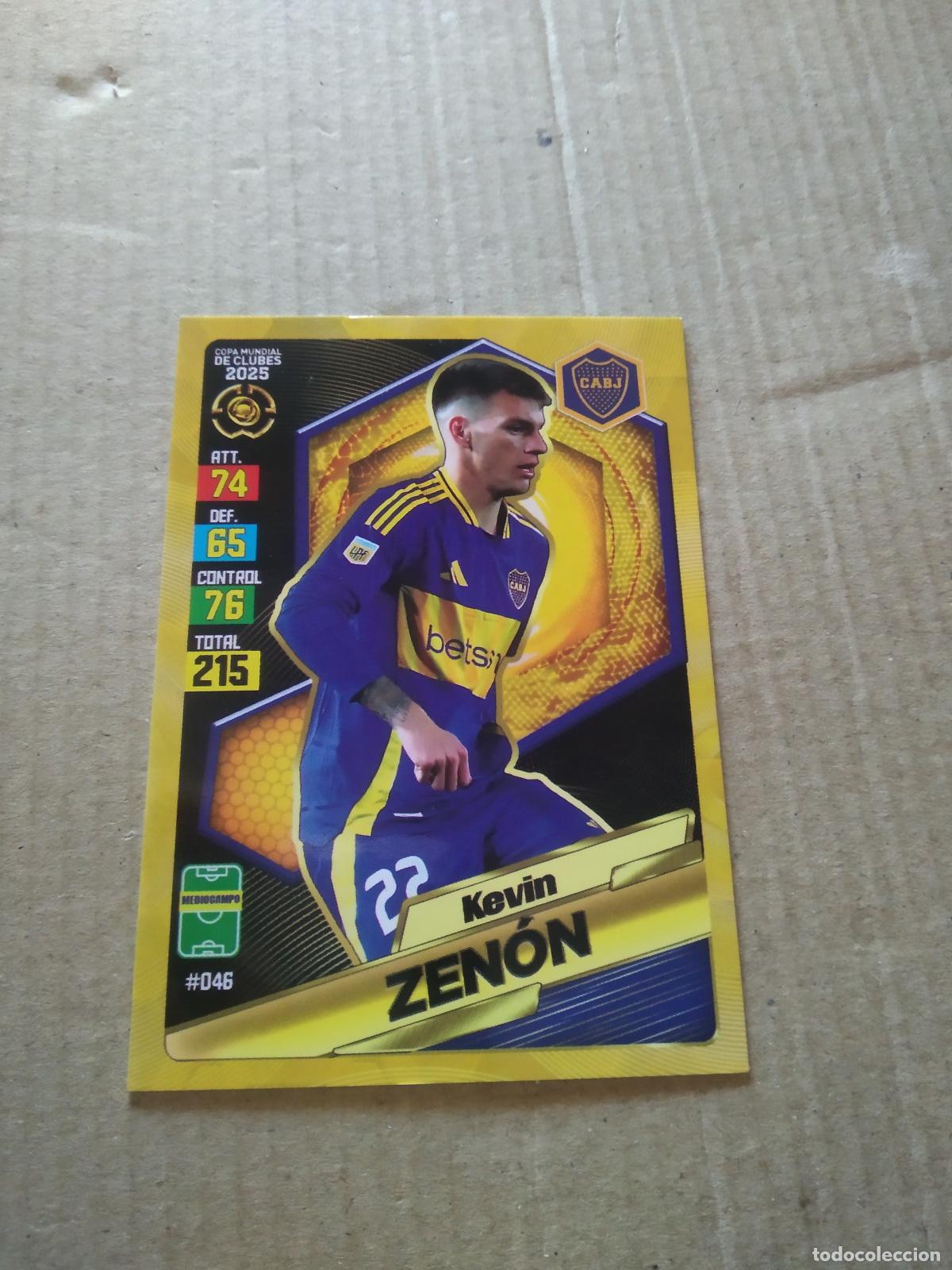 Cromos de f&uacute;tbol: 46 KEVIN ZENON BOCA JUNIORS CROMO FUTBOL GOL PUBLICACIONES MUNDIAL DE CLUBES 2025