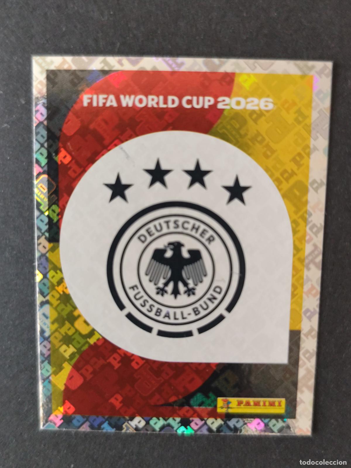 Cromos de f&uacute;tbol: GER1 EMBLEM ESCUDO 1 ALEMANIA MUNDIAL FIFA WORLD CUP 2026 STICKER PANINI SIN PEGAR