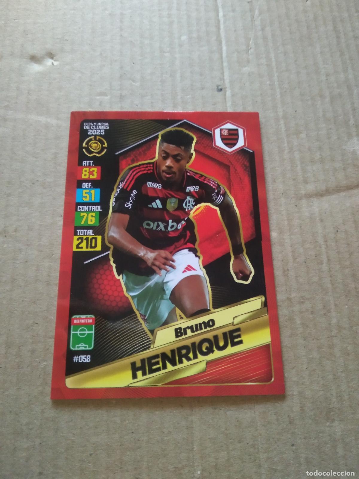 Cromos de Futebol: 58 BRUNO HENRIQUE FLAMENGO CROMO FUTBOL GOL PUBLICACIONES MUNDIAL DE CLUBES 2025