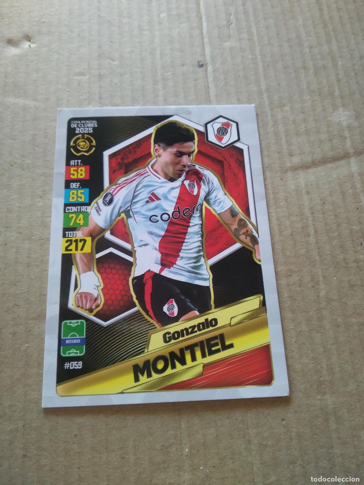 Cromos de Futebol: 59 GONZALO MONTIEL RIVER PLATE CROMO FUTBOL GOL PUBLICACIONES MUNDIAL DE CLUBES 2025