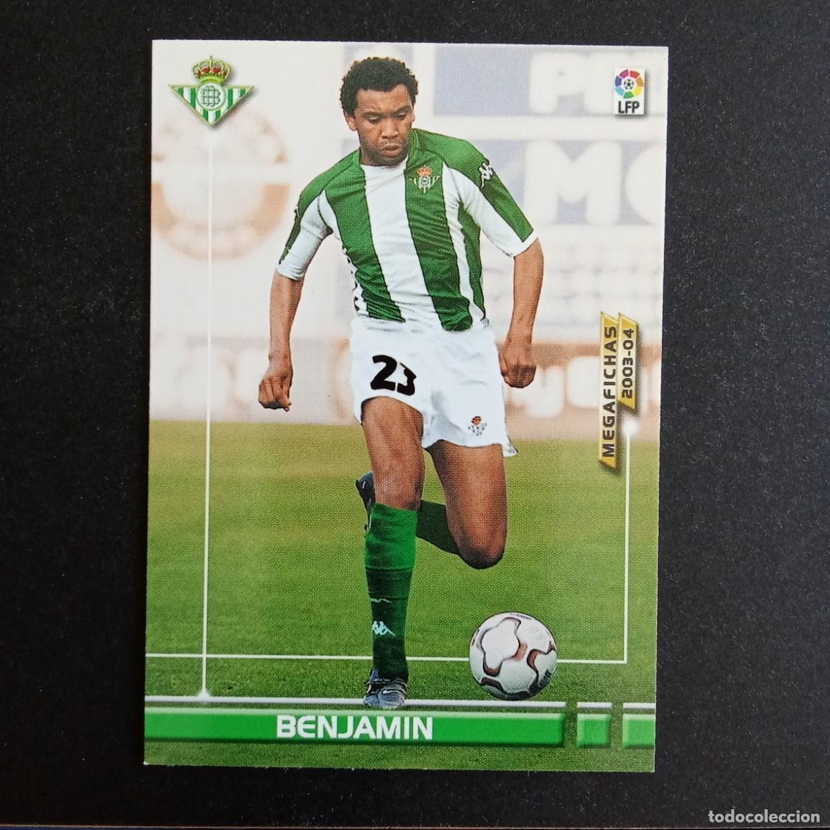 Fu&szlig;ball-Sticker: 84 BENJAMIN BETIS LIGA 2003 2004 03 04 MEGAFICHAS PANINI