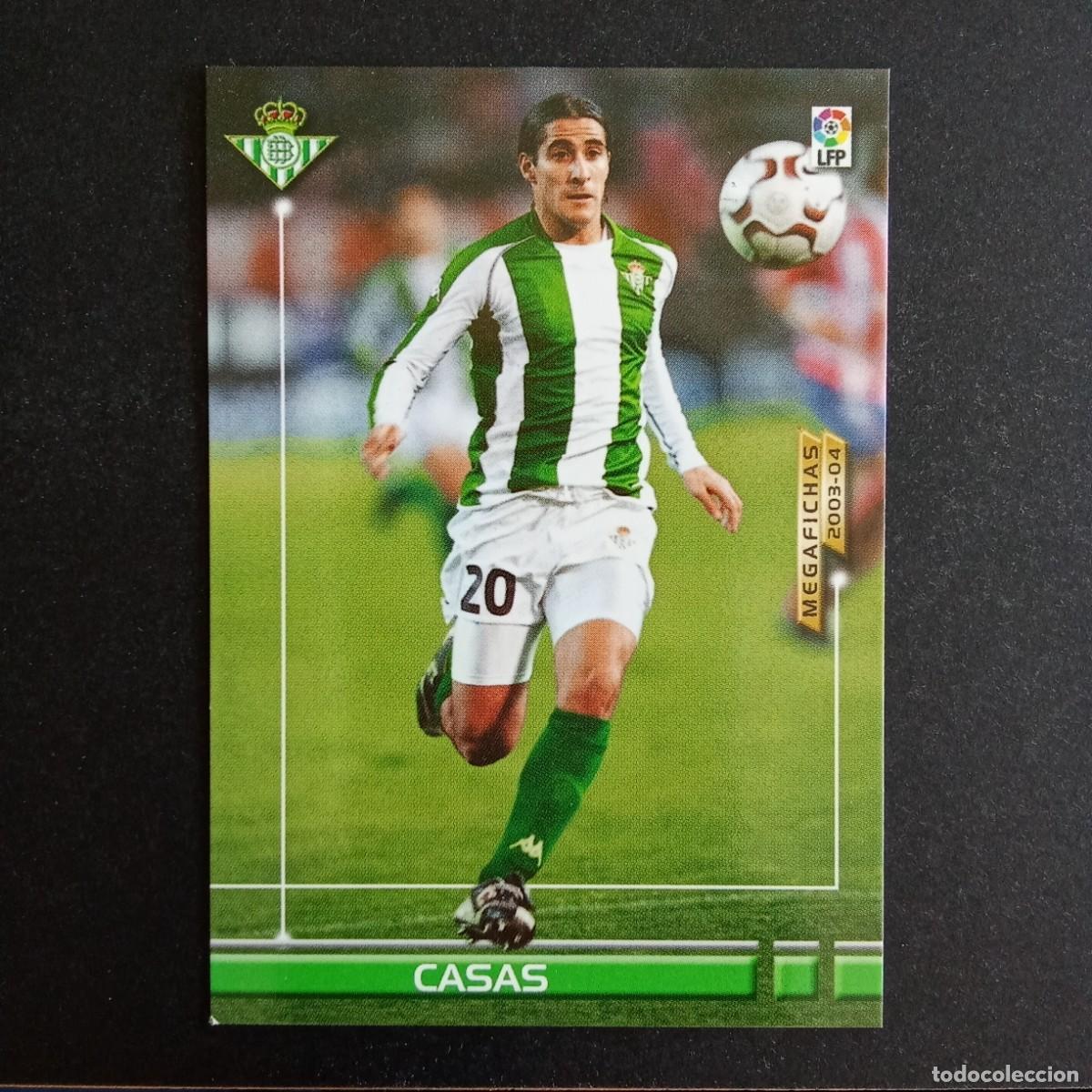 Cromos de f&uacute;tbol: 90 CASAS BETIS LIGA 2003 2004 03 04 MEGAFICHAS PANINI
