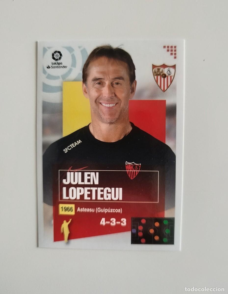 Fu&szlig;ball-Sticker: Julen Lopetegui Entrenador 1 SIN PEGAR NUNCA PEGADO Sevilla FC Liga Ediciones Este 20 21 / 2020 2021