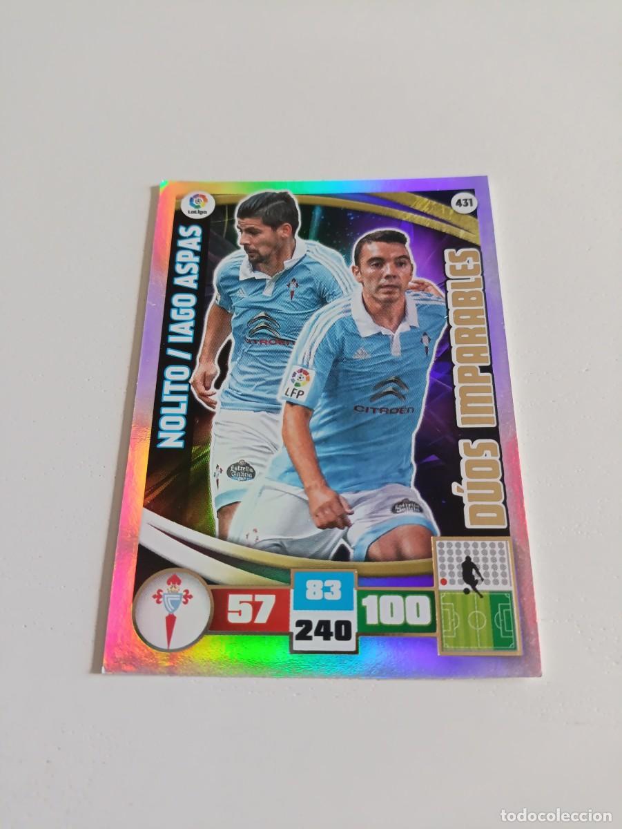 Fu&szlig;ball-Sticker: Adrenalyn 2015/16 Nolito/Iago Aspas Celta de Vigo