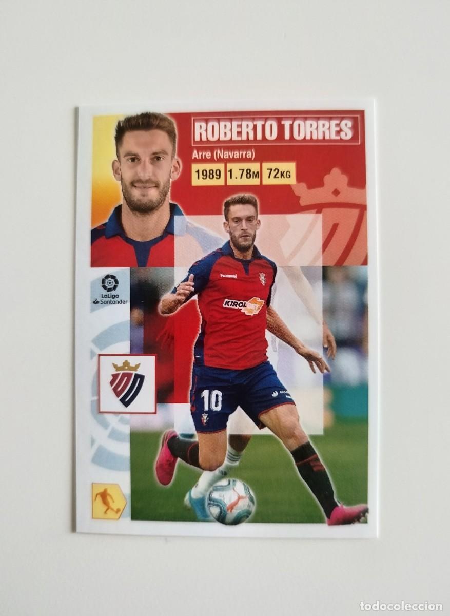Cromos de f&uacute;tbol: Roberto Torres 14 SIN PEGAR NUNCA PEGADO CA Osasuna Liga Ediciones Este 20 21 / 2020 2021