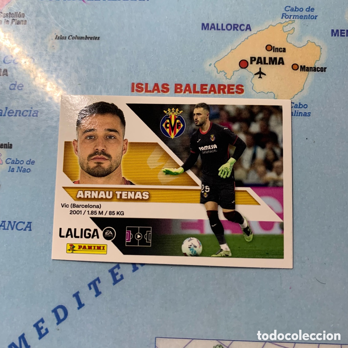 Cromos de f&uacute;tbol: Arnau Tenas n&uacute;mero 4 del Villarreal cromo liga este 26-27 2026-2027