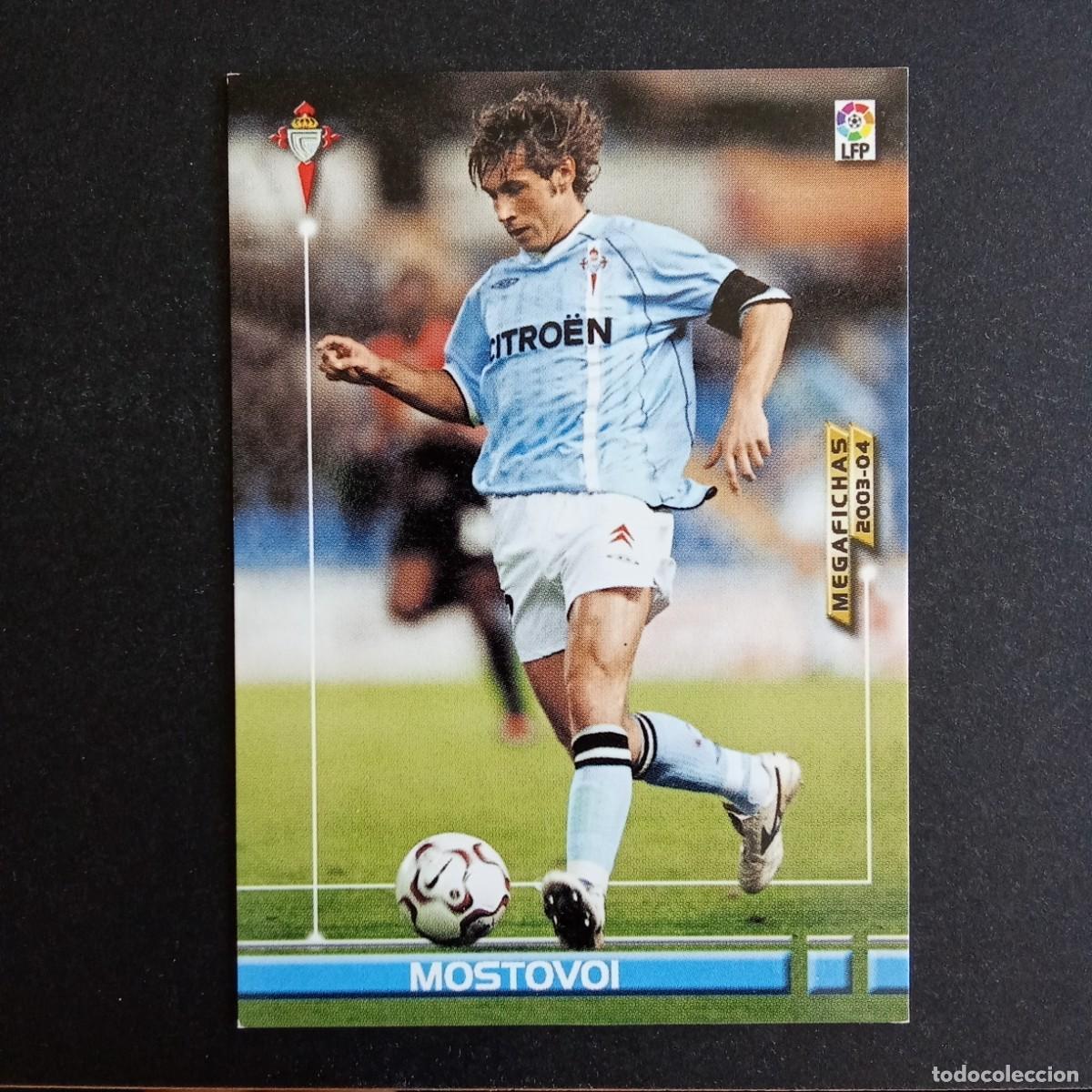 Cromos de f&uacute;tbol: 107 MOSTOVOI CELTA LIGA 2003 2004 03 04 MEGAFICHAS PANINI - VERSION TRASERA NUMERO 103