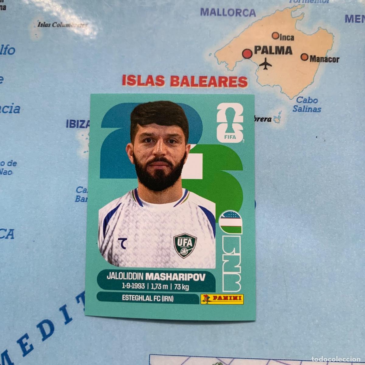 Cromos de f&uacute;tbol: Uzbekist&aacute;n n&uacute;mero 18 cromo panini Mundial Fifa World Cup 2026