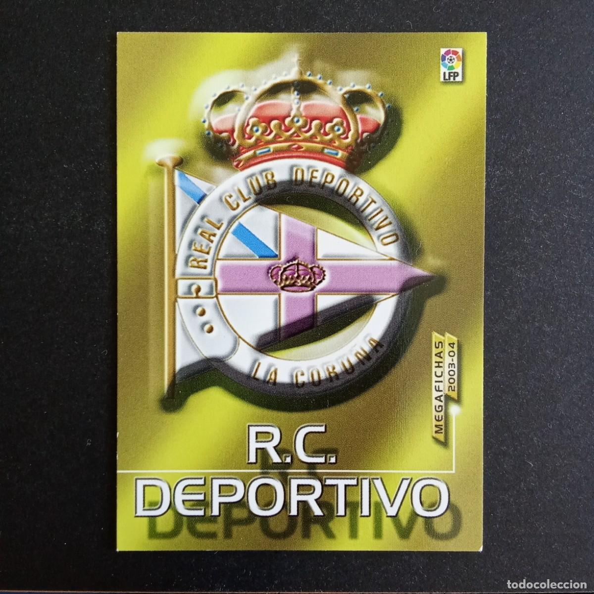 Cromos de f&uacute;tbol: 109 ESCUDO DEPORTIVO CORU&Ntilde;A LIGA 2003 2004 03 04 MEGAFICHAS PANINI