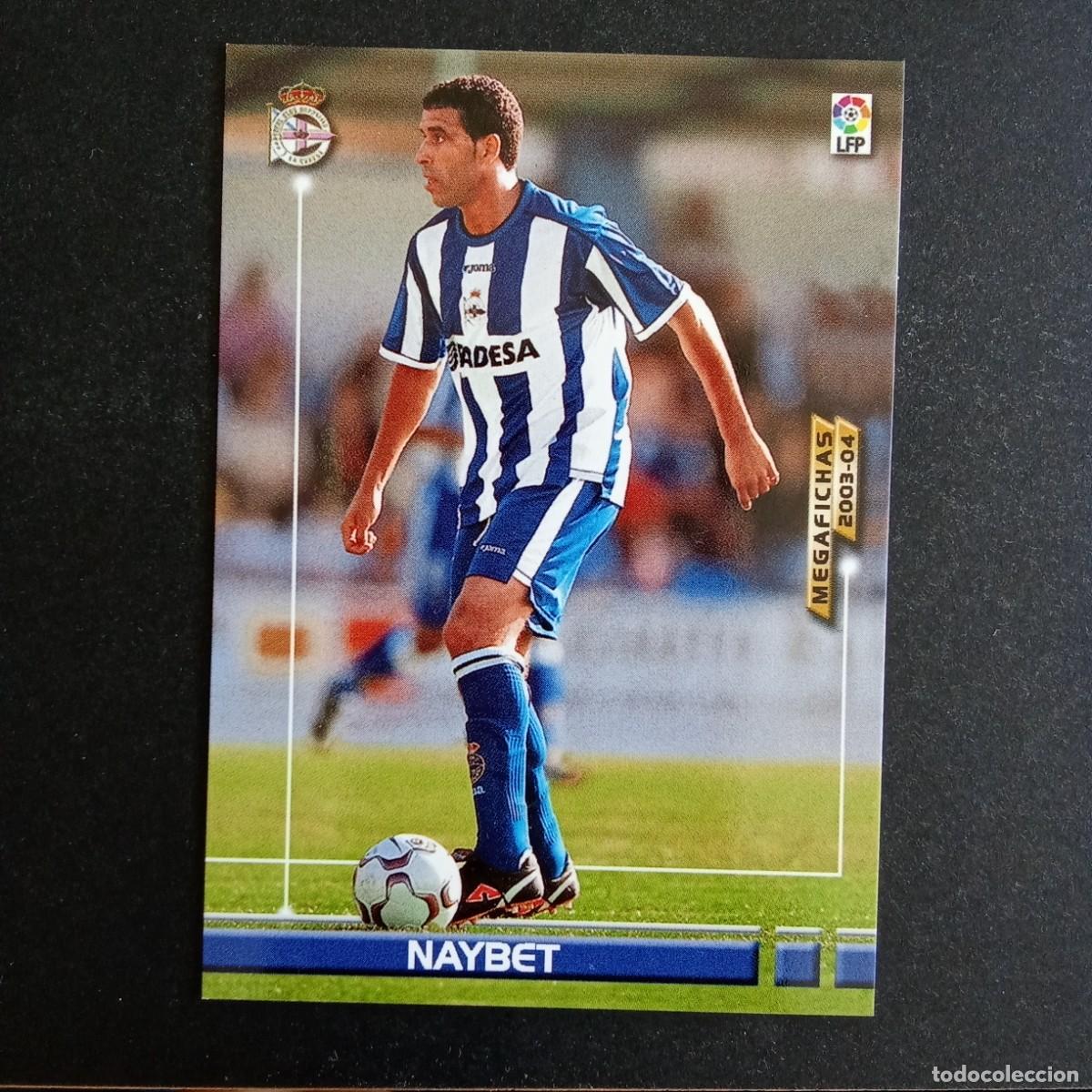Cromos de f&uacute;tbol: 113 NAYBET DEPORTIVO CORU&Ntilde;A LIGA 2003 2004 03 04 MEGAFICHAS PANINI