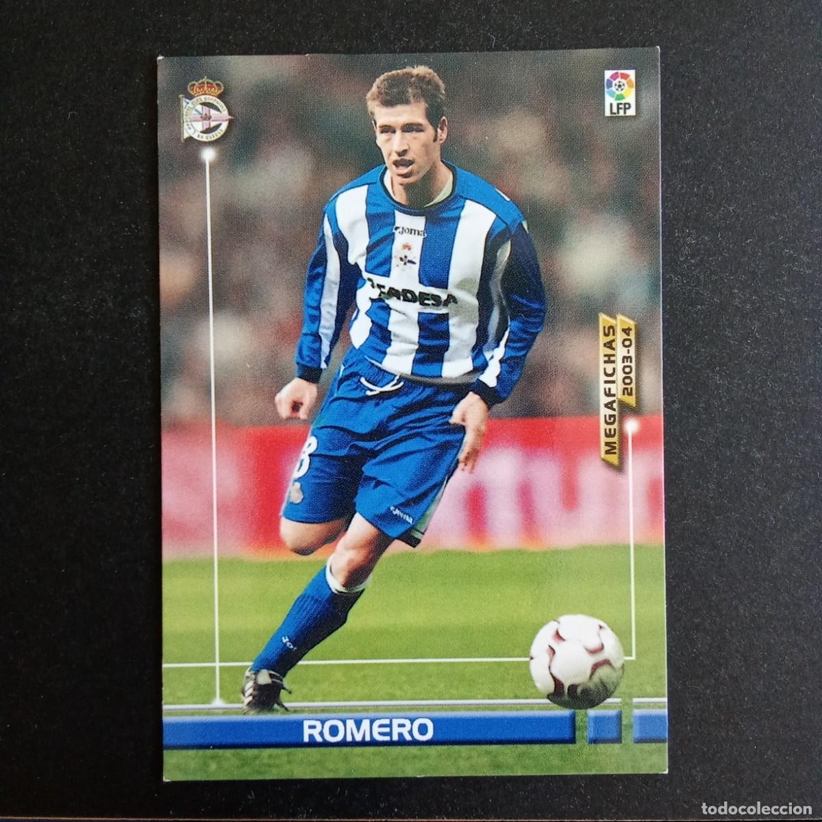 Cartes &agrave; collectionner de Football: 116 ROMERO DEPORTIVO CORU&Ntilde;A LIGA 2003 2004 03 04 MEGAFICHAS PANINI - VERSION MEGAFICHAS GRUESO