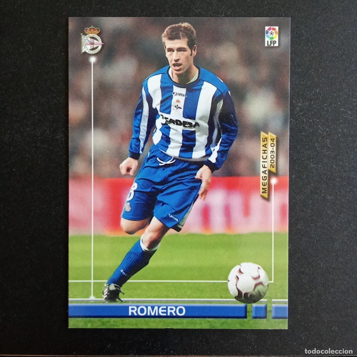 Cartes &agrave; collectionner de Football: 116 ROMERO DEPORTIVO CORU&Ntilde;A LIGA 2003 2004 03 04 MEGAFICHAS PANINI - VERSION MEGAFICHAS FINO