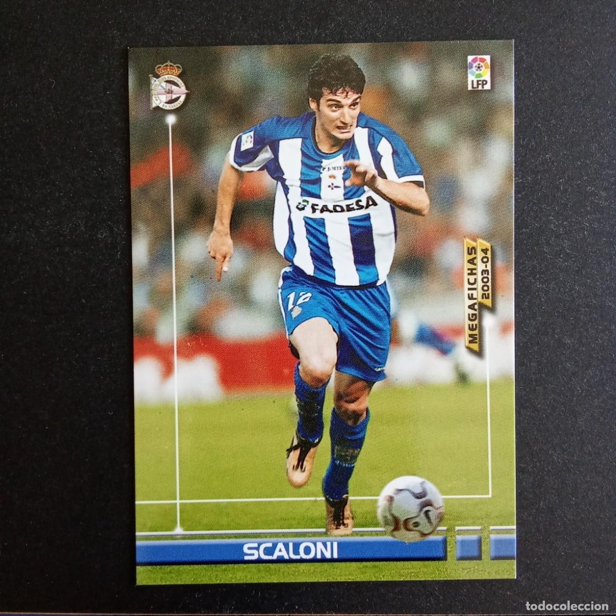 Football Stickers: 117 SCALONI DEPORTIVO CORU&Ntilde;A LIGA 2003 2004 03 04 MEGAFICHAS PANINI