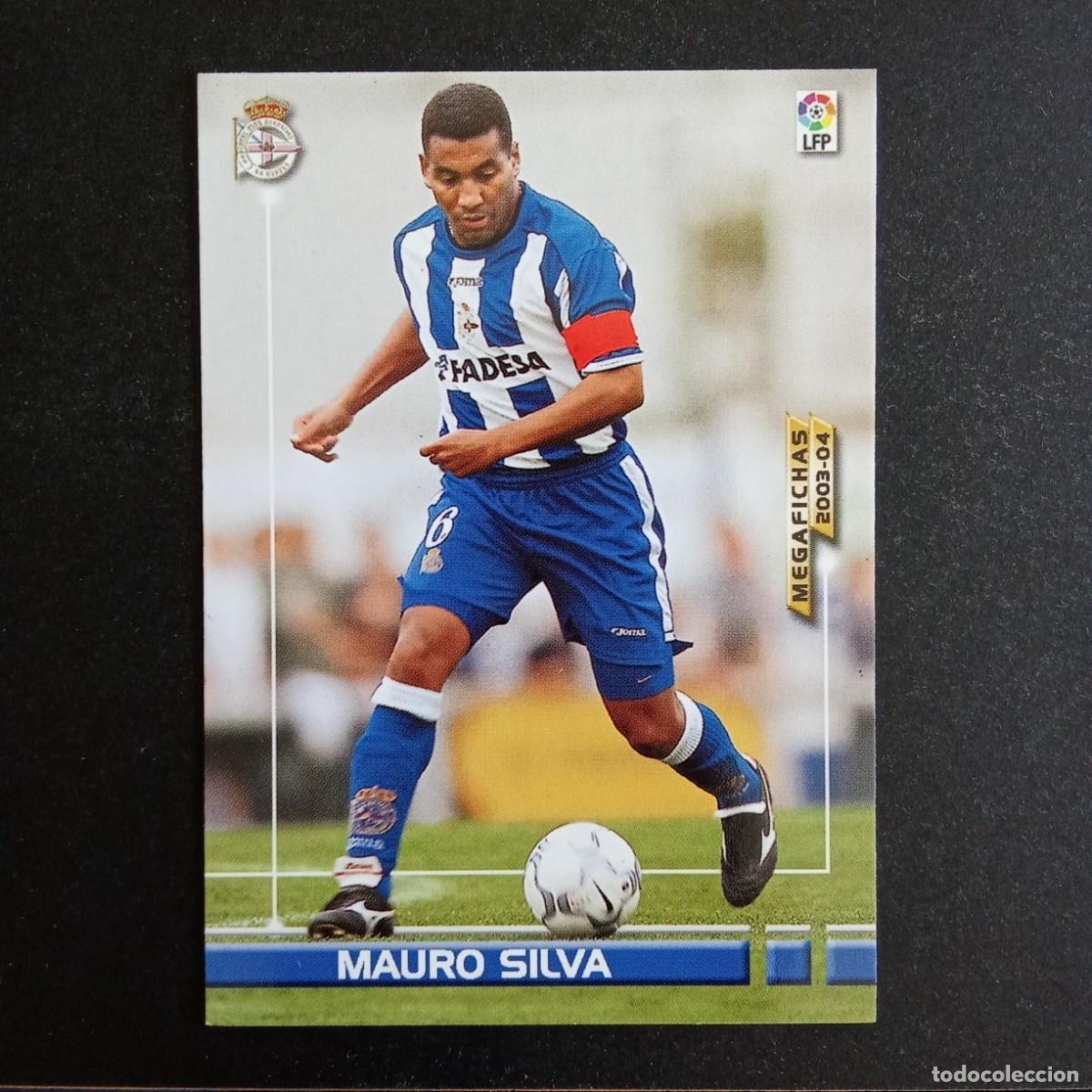 Football Stickers: 118 MAURO SILVA DEPORTIVO CORU&Ntilde;A LIGA 2003 2004 03 04 MEGAFICHAS PANINI