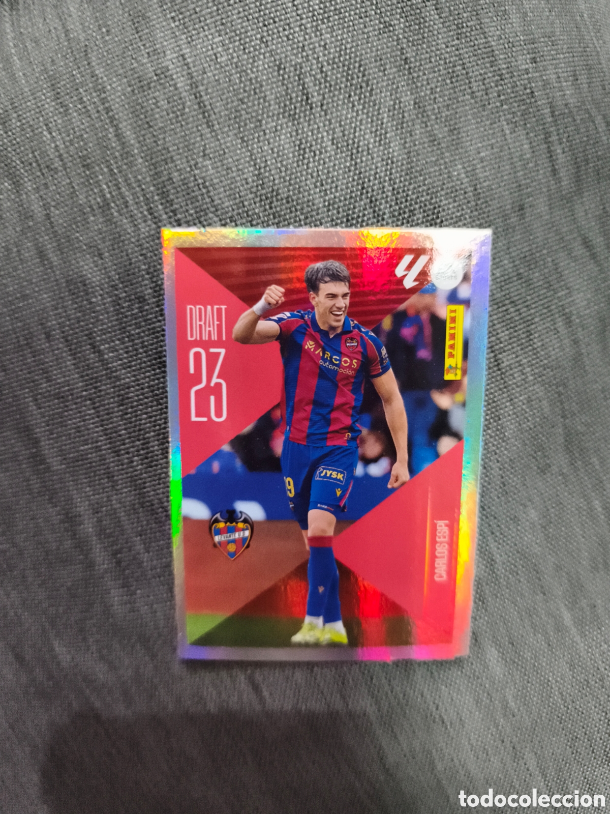 Football Stickers: CROMO N&Uacute;MERO 4 CARLOS ESP&Iacute; LEVANTE DRAFT 23. LIGA ESTE 26/27. PANINI.