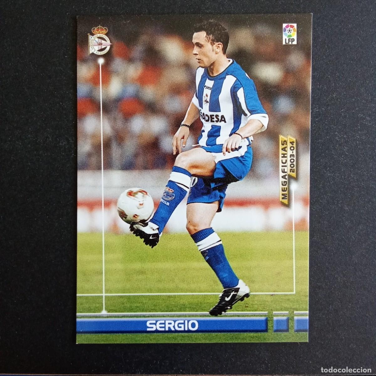 Football Stickers: 120 SERGIO DEPORTIVO CORU&Ntilde;A LIGA 2003 2004 03 04 MEGAFICHAS PANINI