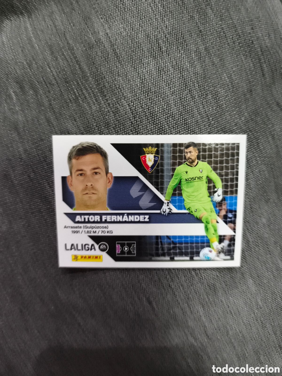 Cromos de f&uacute;tbol: CROMO N&Uacute;MERO 4 AITOR FERN&Aacute;NDEZ OSASUNA. LIGA ESTE 26/27. PANINI.