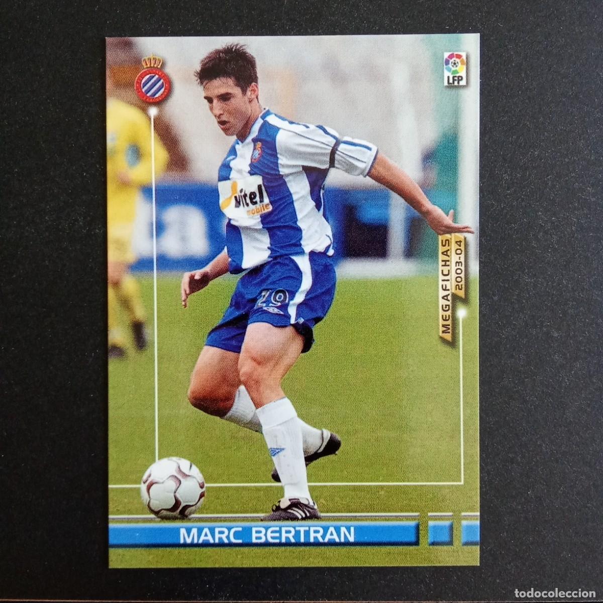 Cromos de f&uacute;tbol: 129 MARC BERTRAN ESPANYOL LIGA 2003 2004 03 04 MEGAFICHAS PANINI - VERSION DATOS SIN NEGRITA