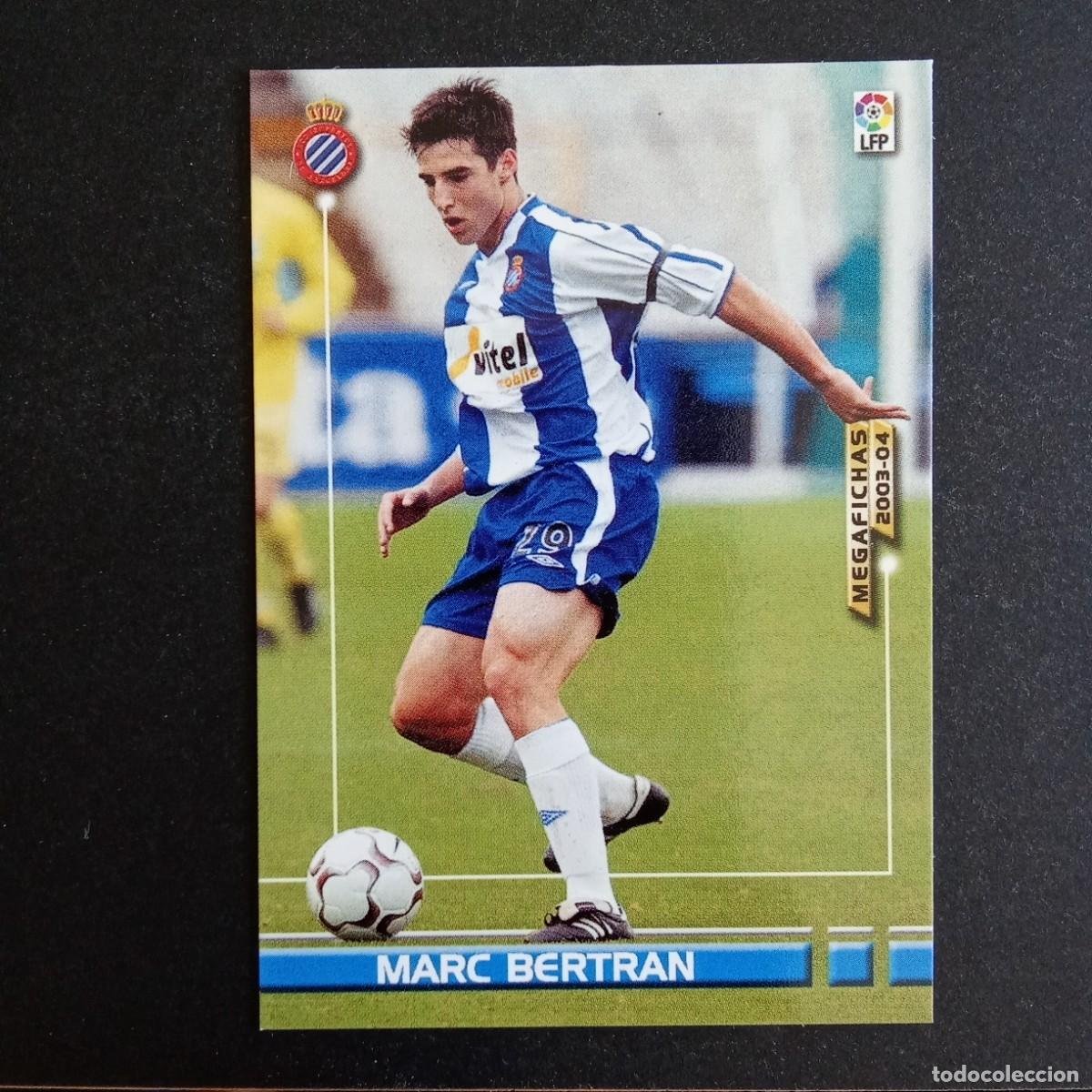 Cromos de f&uacute;tbol: 129 MARC BERTRAN ESPANYOL LIGA 2003 2004 03 04 MEGAFICHAS PANINI - VERSION DATOS CON NEGRITA
