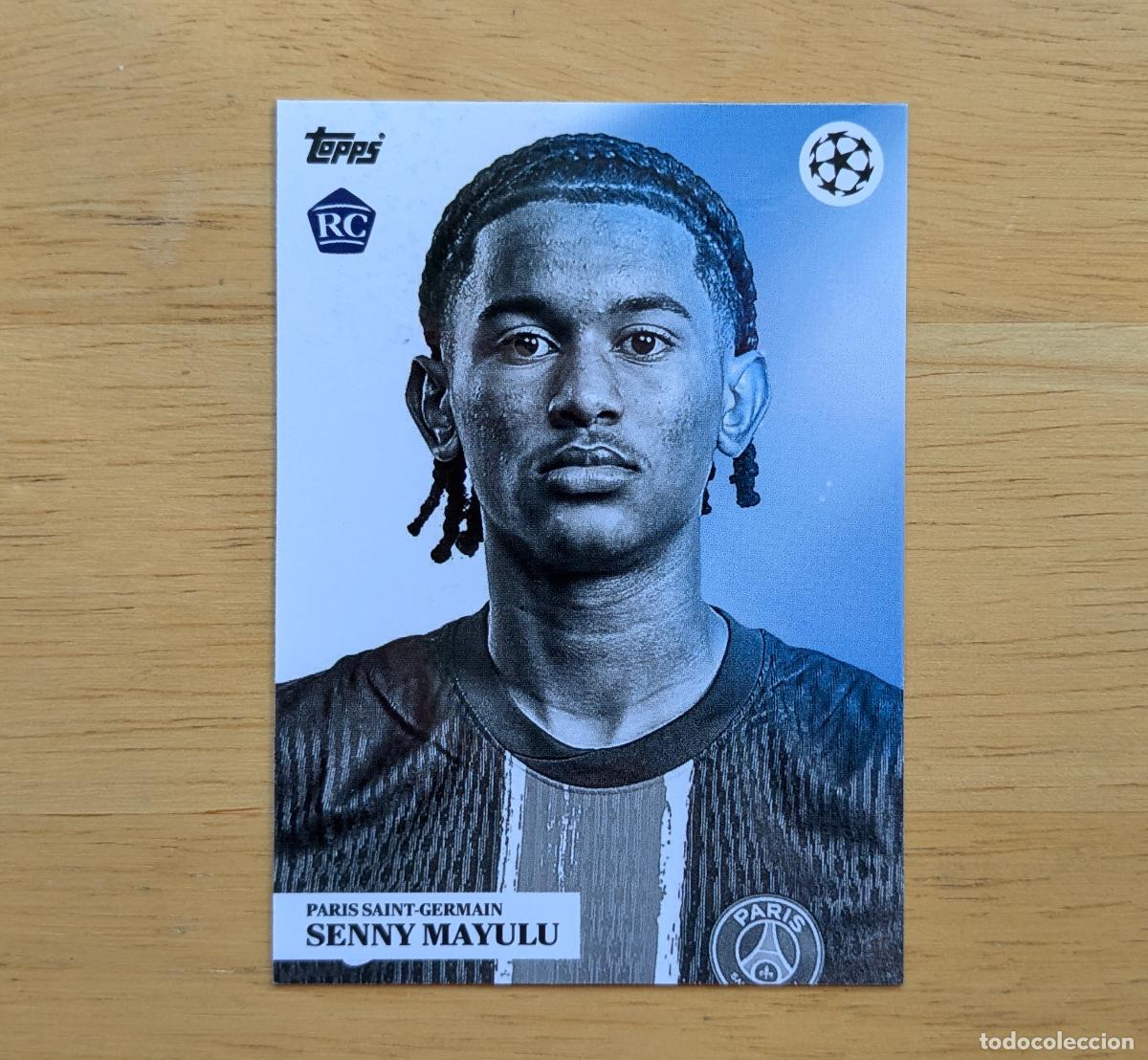 Cromos de f&uacute;tbol: TOPPS SIMPLICIDAD UCC 2024-2025 - SENNY MAYULU - PARIS SAINT-GERMAIN - ROOKIE - PORTRAIT